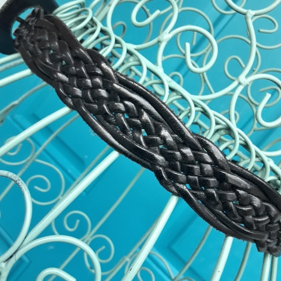 Accessories Genuine Leather Braided Belt Black Poshmark